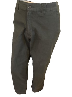 Men Columbia Slacks Pant Canvas 36x30 6 Pocket Green Regular Fit AM0183 Flex ROC