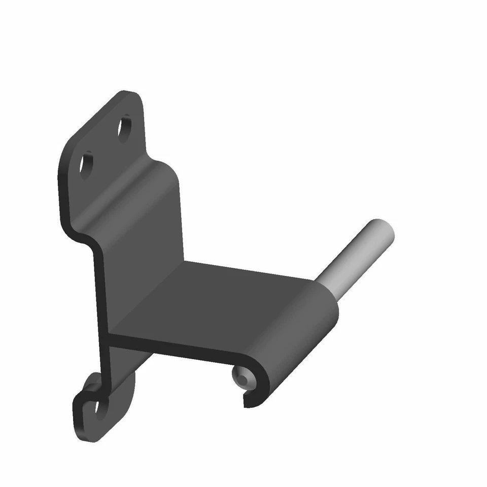 Bisagra Polaris, inferior, lado izquierdo, negro mate, pieza original OEM 1018772-458 Foto 4 de 4