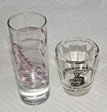 LOT OF 2 SHOT GLASSES (WEST (BY GOD) VIRGINIA...