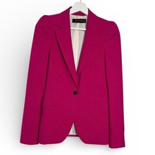 Zara Pink One Button Closure Blazer