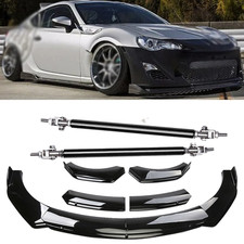 Front Bumper Lip Side Skirt Body Kit Spoiler Splitter Glossy For Scion Frs Fr-s