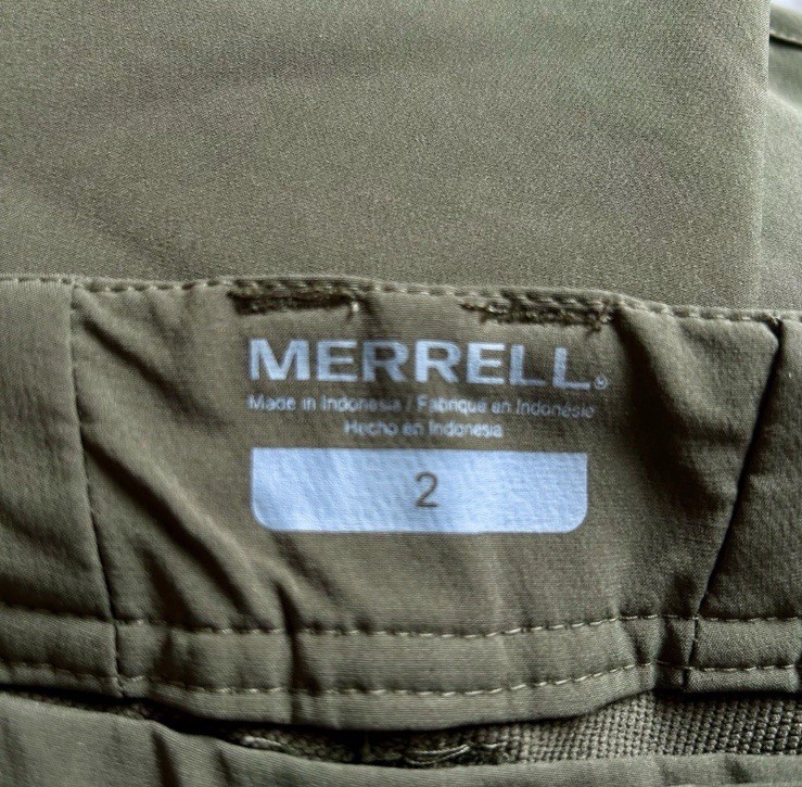 Pantalone MERRELL Stapleton II donna taglia 2 verde oliva Gorpcore escursionismo performance