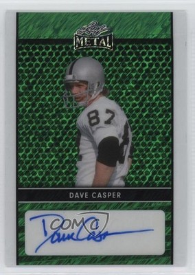 2024 Leaf Metal Collective Green Shimmer /7 Dave Casper #LA-DC2 Auto HOF 13u1