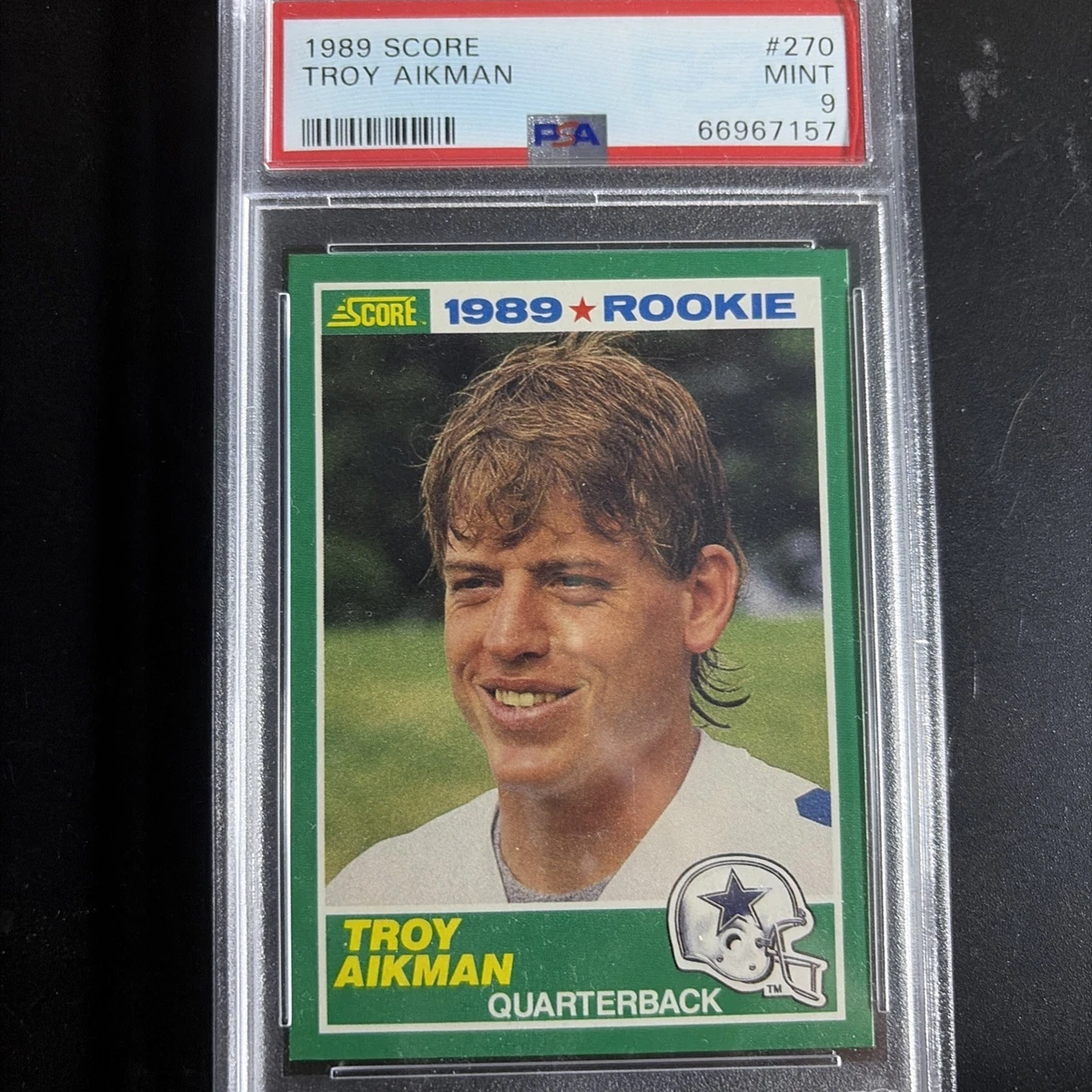 25+ Troy Aikman Football Grade 9 Rookie Sports Trading Cards
