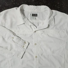 ExOfficio Insect Shield Button Up Shirt Outdoor Hiking Fishing Casual Large