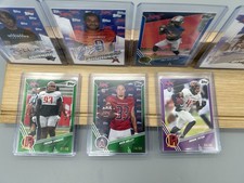 XFL Footbal Autographs and Numbered Cards 7 Cards Total Various Players