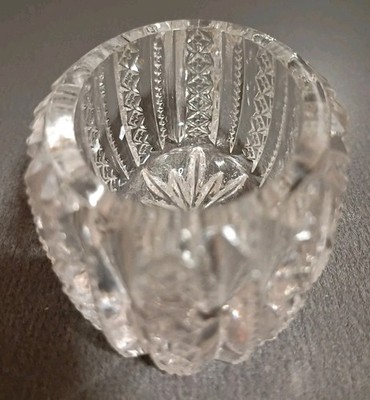 Clear Pressed Glass Open Salt Cellar 2.5'' Long x 1.75'' Wide 1 1/8'' T ForTrinkets