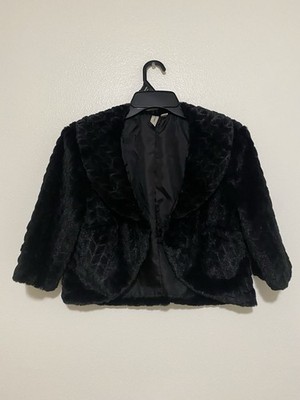 Tacera Black Bolero Jacket Lined Open 3/4 Sleeve Short Formal Party