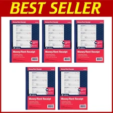 Money Receipts 3-Part Carbonless, 5-Pack