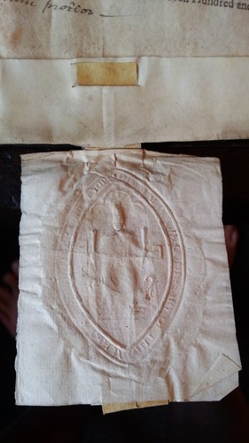 1754 GEORGE II 18TH C VELLUM WILL - MARY AISKELL - BROTHERTON YORKSHIRE - Picture 11 of 13