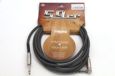 Klotz Vintage Gitarrenkabel 3m winkel weiss/schwarz | Neu