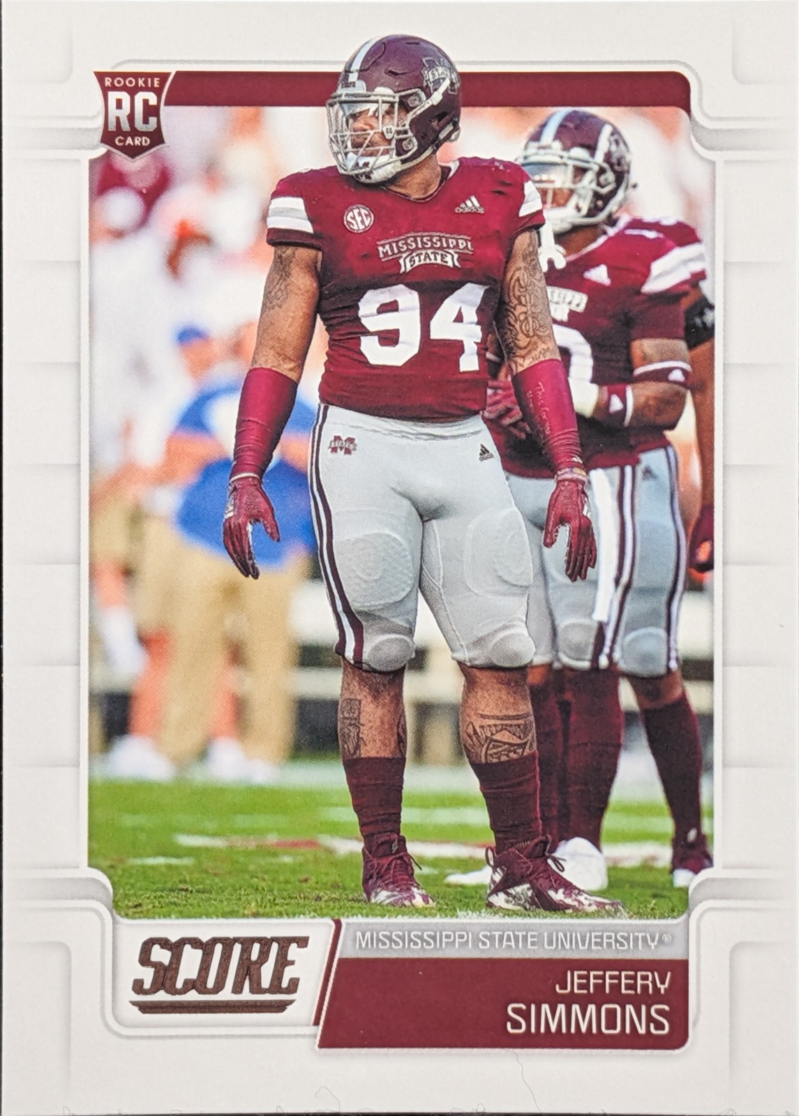 2019 Score #397 Jeffery Simmons Mississippi State Bulldogs RC