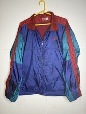 Vintage 90s Nike Color Block Windbreaker Jacket Men's XL Vented Blue Red Teal