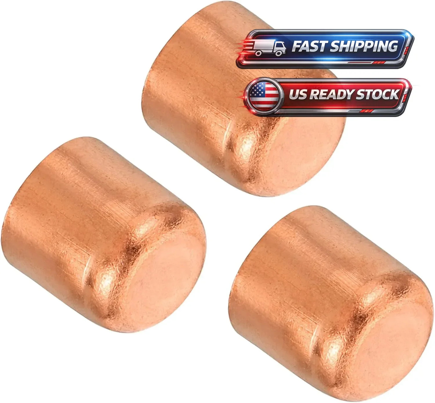 3 Inch ID Copper Pipe End Cap, Copper Fitting Cap Sweat Plug Connection