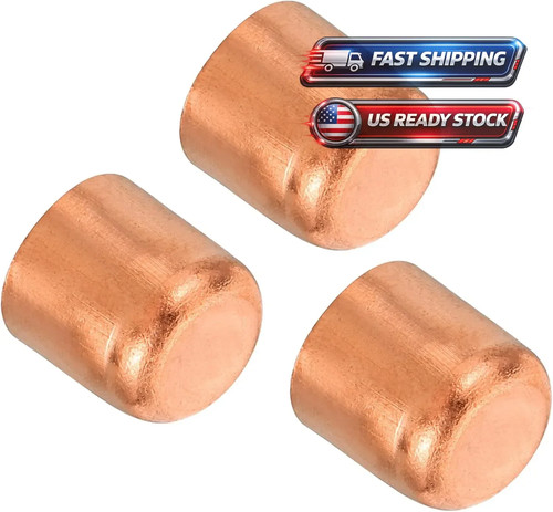 3 Inch ID Copper Pipe End Cap, Copper Fitting Cap Sweat Plug Connection