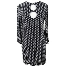 Reformation Killian Long Sleeve Cut Out Retro Mini Dress Size XS