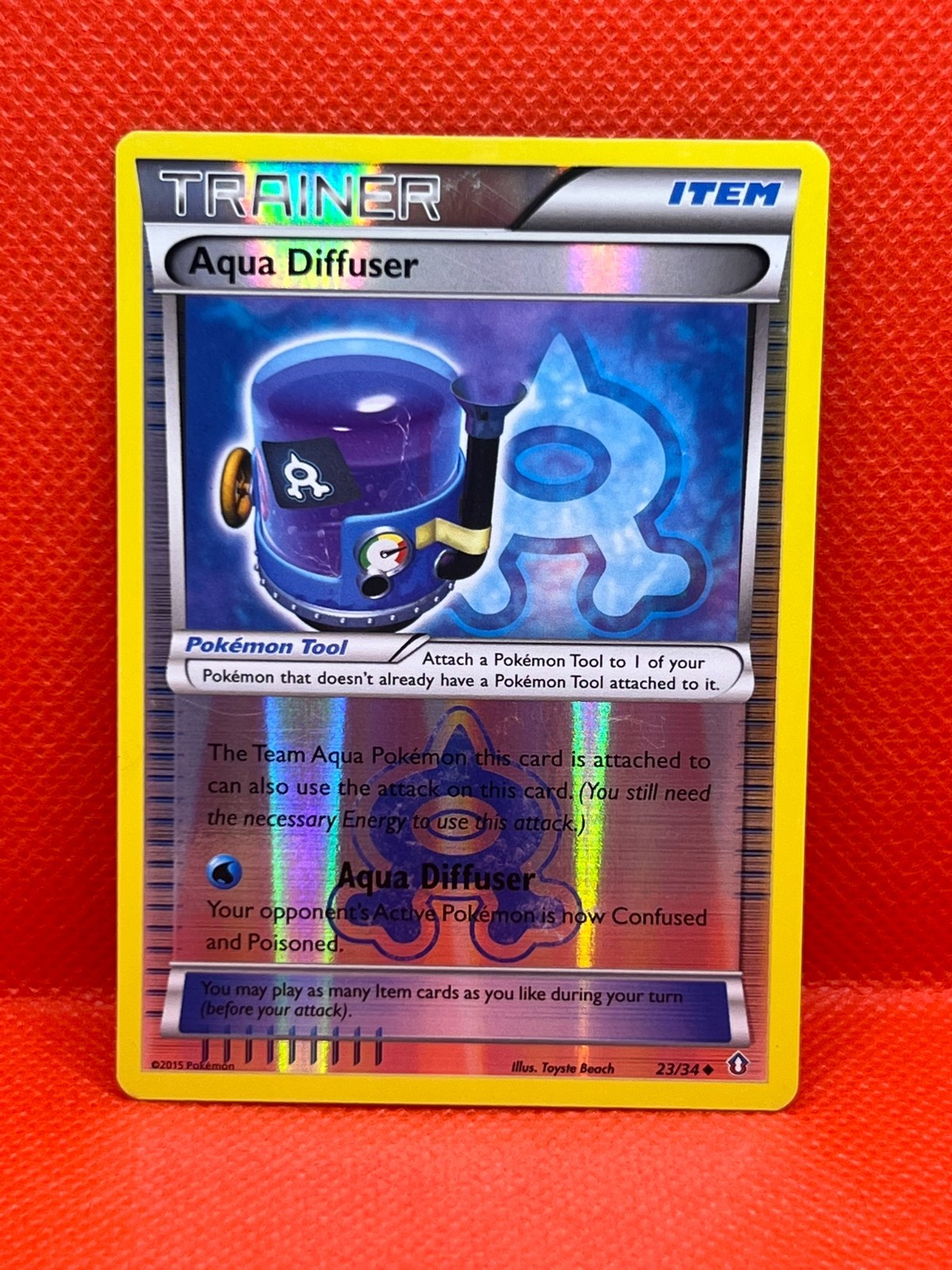 Pokémon Tcg Aqua Diffuser 23/34 Double Crisis Reverse Holo