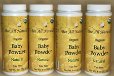 Bee All Natural Organic Baby Powder 4 oz - 4 Pack