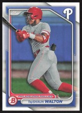 2024 Bowman #BP-113 TAYSHAUN WALTON Prospects Phillies Lot (2)