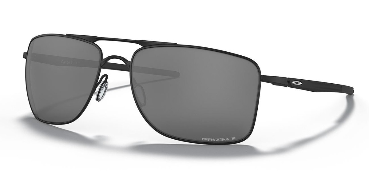 OJゲージ＃8ポイント　R/L Oakley Sunglasses GAUGE 8 L OO4124-0262 Matte Black W/ PRIZM Black