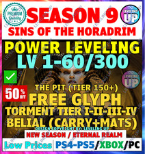 DIABLO 4 IV POWER LEVELING SEASON 9 Lv1-300 X...
