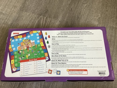 Lakeshore Learning TT405 Read The Clock Telling Time Game Center Math School 6+ - Picture 5 of 6