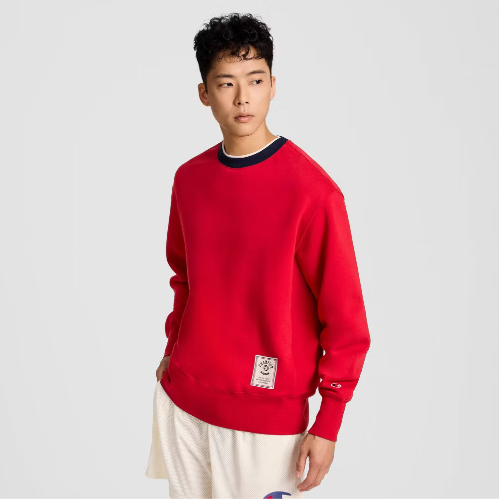 Champion Mens Double Ribbed Sweatshirt - Lava Falls S 2990₽