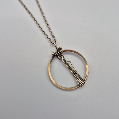 925 Sterling Silver Pendant Necklace Hallmarked CHT London 1975