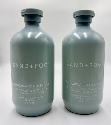 SAND + FOG CALIFORNIA BEACH HOUSE Aloe Nourishing & Cleansing Body Wash 2-Pack