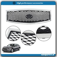 Front Bumper Grille Grille W/Camera Option For Infiniti Q70 Q70L 2015-2018 2019
