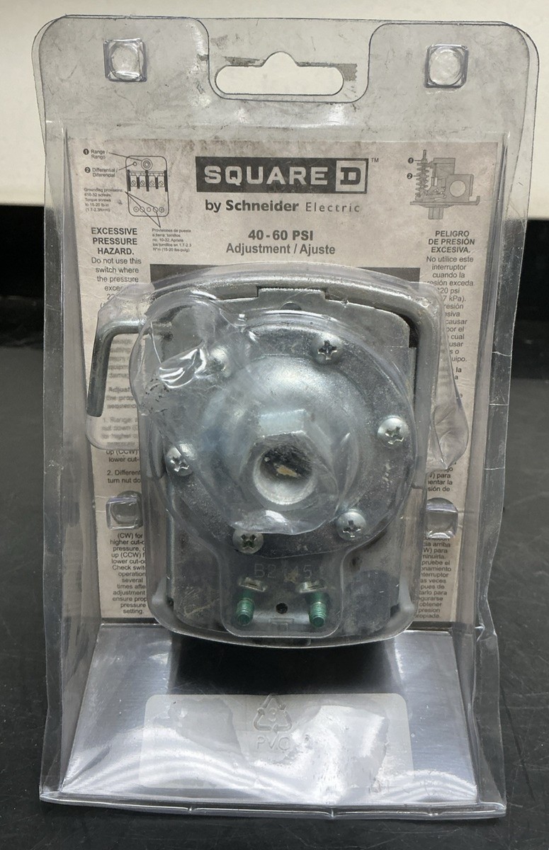 D FSG2J24M4CP Water Pressure Switch – 40-60 PSI With Low Pressure Cut-Off, Automatic For Self-Priming, Jet & Garden Pumps (110-230V)