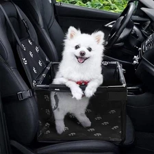 Dog Car Seats for Small Dogs Portable PuppyPet Booster Seat with ClipOn Leash