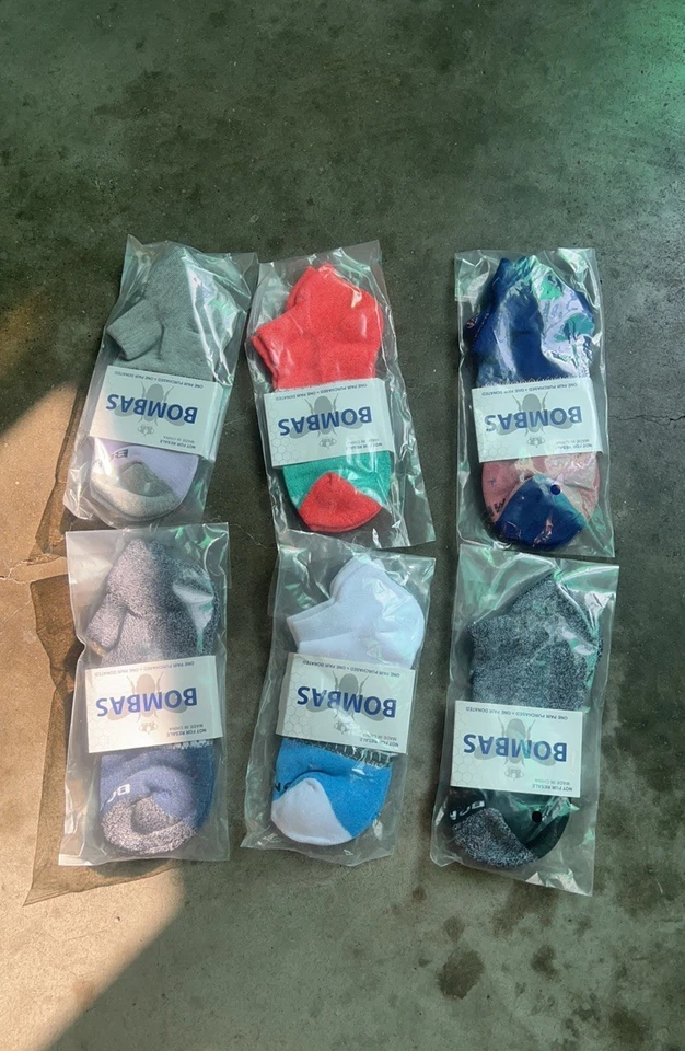 Meias Bombas 6 pares femininas adultas tribloco Marl tornozelo 6 cores selecione tamanho M - Imagem 3 de 4