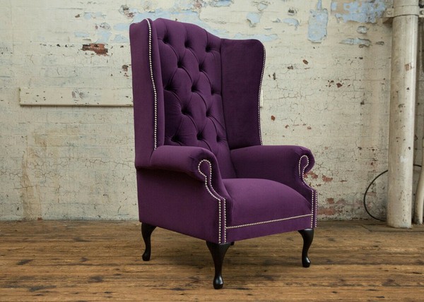 Chesterfield Design Sofa Sessel Couch Polster Luxus Textil Couchen Ohrensessel-image