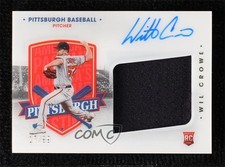 2021 Chronicles America's Pastime Material Signatures 17/99 Wil Crowe Auto 3c2