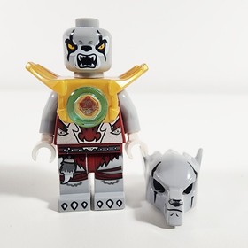 Lego Worriz Minifigure Peal Gold Armor LEGENDS OF CHIMA 70127 loc052