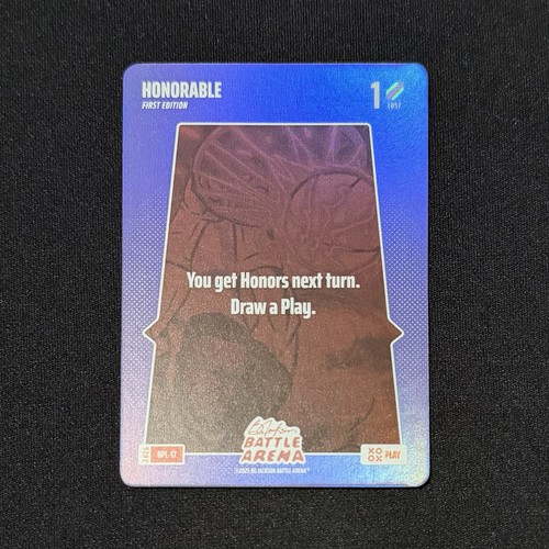 2026 Bo Jackson Battle Arena Honorable 1st Edition Bonus Play Foil #BPL-17 SP