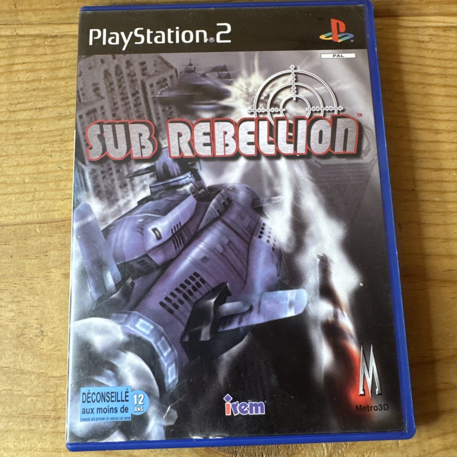 Sub Rebellion Sony PlayStation 2 PS2 FR Complet  Testé