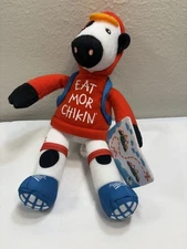 Chik-Fil-A Cow 10" Plush 2023 Summer Hiker Red Hoodie "Eat Mor Chikin" Toy Kids