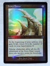 Ivory Tower 23 Retro Frame Foil Rare The Brothers' War Retro Artifacts