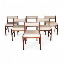 Set Of 6 Mid Century Teak Mcintosh Model 9943 Dining Chairs