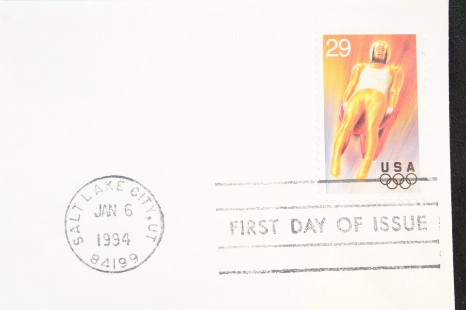 USPS FDC #2808 1994 29c Winter Olympics Luge ArtCraft Cachet ST864 - Image 2 of 3