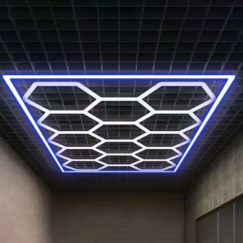 NEW Hexagon LED Garage Lights 6500K Honeycomb Light Ceiling for Basement Barber - Picture 11 of 42