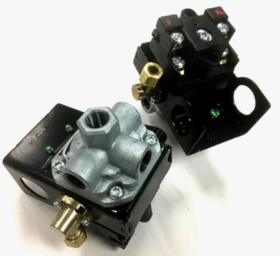 IR 2475 Compatible Pressure Switch  145-175 Psi With Unloader And On Off Lever 