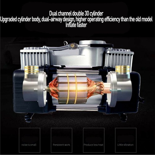 Van 4x4 SUV Bus Heavy Duty 150psi 12v Hi Speed Air Compressor Tire Inflator Pump - Picture 12 of 16