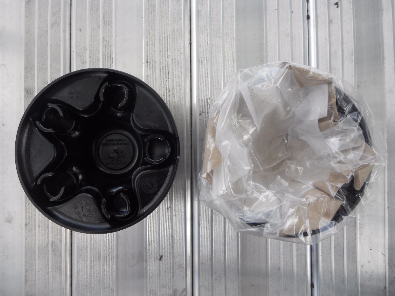 (2) Black Trailer Wheel Hub Cap Cover 5 lug 5 x 4.5" pattern, cargo