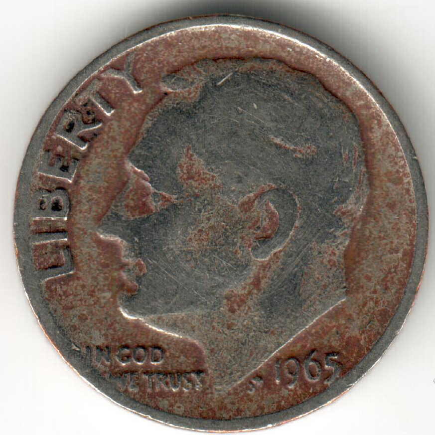 Dime トランプ USA - 1965P - Roosevelt Dime - #1608 | eBay