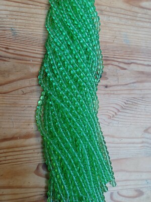 Hellapfelgrün Transluzent Glasperlen Rund 8mm 45 Perlen Pro Strang 1XStrand