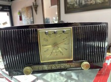 Vintage GE General Electric Model 577 Clock /AM Date Day Radio Phone Input 1954