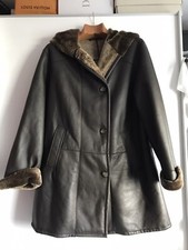 Pier Angelini Damen Lammfell Kurz Mantel Neu Gr 42/XL AzA 60 Braun Kapuze 